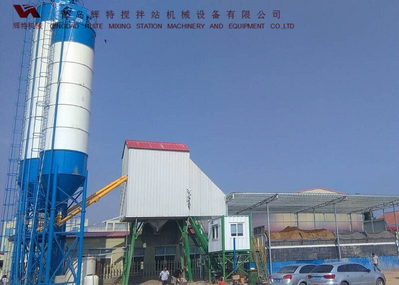 辉特搅拌站HZS75可根据客户需要配置粉料仓集中除尘系统 辉特搅拌站HZS75可根据客户需要配置粉料仓集中除尘系统
