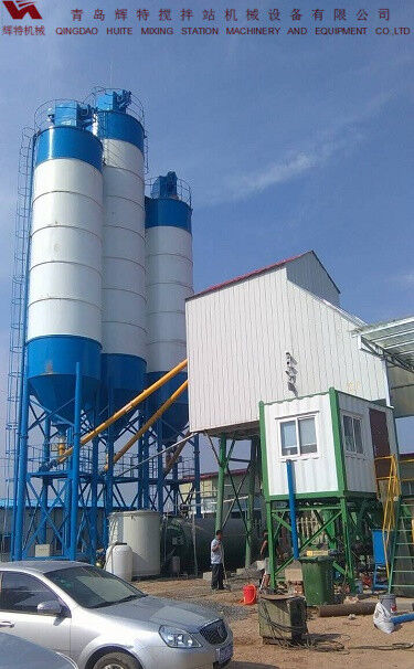 辉特搅拌站HZS75可根据客户需要配置粉料仓集中除尘系统 辉特搅拌站HZS75可根据客户需要配置粉料仓集中除尘系统