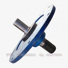 管式325螺旋输送机动力头 绞龙灰泵皮带轮减速机轴头 28齿花键传动轴联轴器