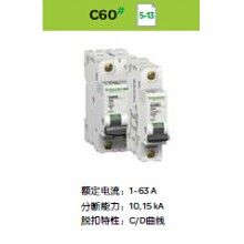施耐德单磁式微断C60LMA 2P 40A