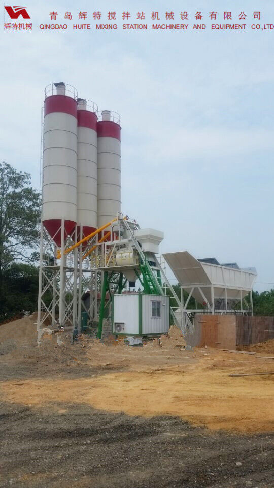 青岛辉特ued网站搅拌站HZS90精致的细节处理 青岛辉特ued网站搅拌站HZS90精致的细节处理