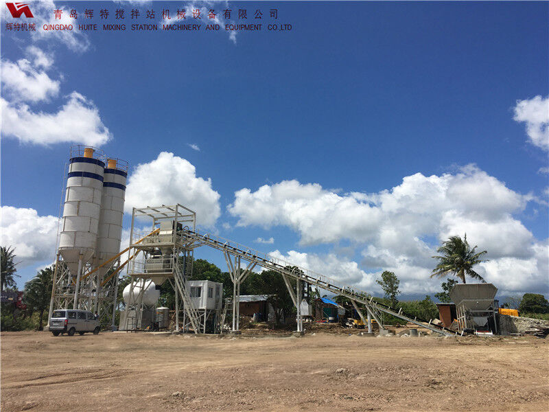 HZS60ued网站搅拌站 辉特机械 根据客户需求改动