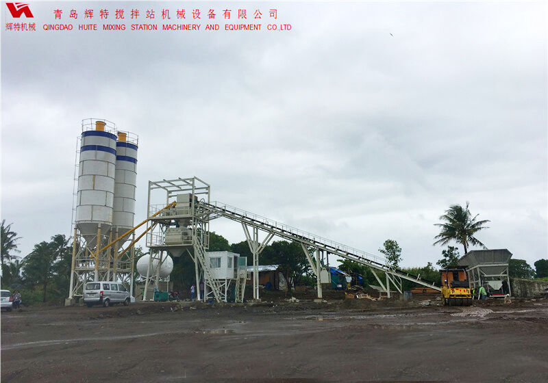 HZS60ued网站搅拌站 辉特机械 根据客户需求改动