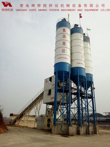 青岛辉特ued网站搅拌站HZS60外购件采用国内外知名品牌