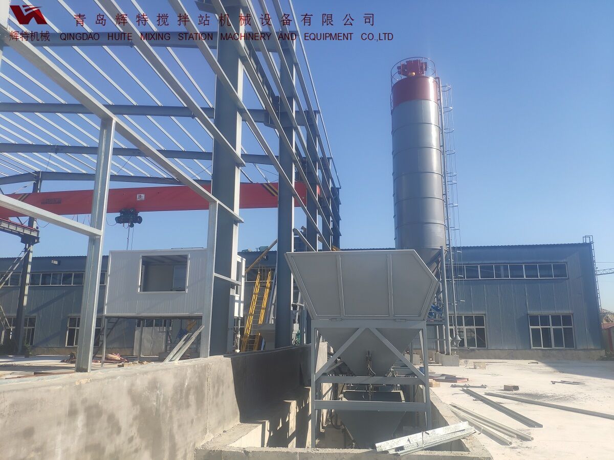 HZS50ued网站搅拌站---卧轴主机高效节能-辉特机械 HZS50ued网站搅拌站---卧轴主机高效节能-辉特机械