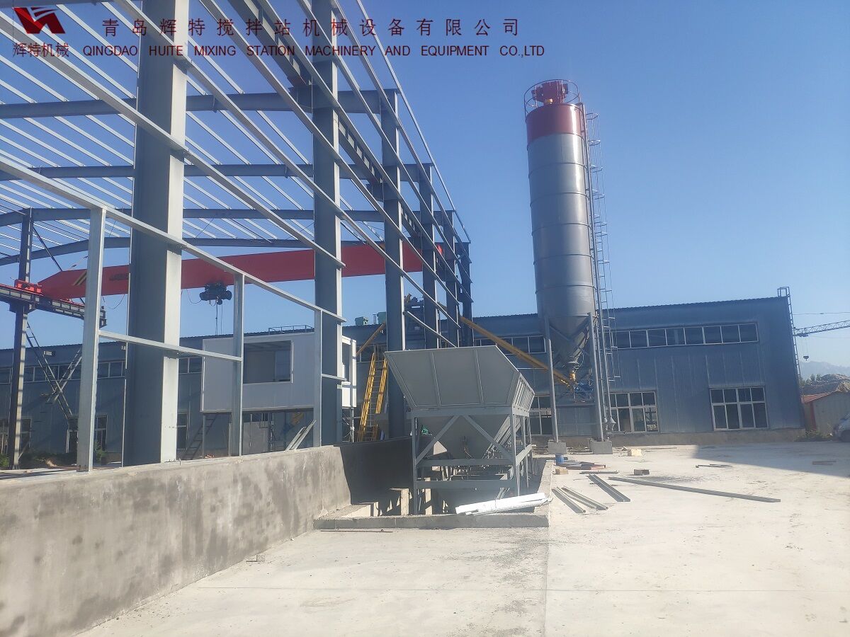 HZS50ued网站搅拌站---卧轴主机高效节能-辉特机械 HZS50ued网站搅拌站---卧轴主机高效节能-辉特机械