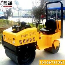 机会难得！座驾式1.5吨压路机 1.5吨双钢轮震动压路机 沟槽回填土压实机