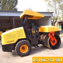 带水箱可以振动4吨座驾式压路机 带方向盘的振动压路机 座驾式震动压路机
